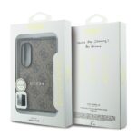 Guess PU Leather 4G Magnetisch Hoesje voor Samsung Galaxy Z Fold 8 - Bruin - afbeelding 7