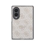 Guess PU Leather 4G Magnetisch Hoesje voor Samsung Galaxy Z Fold 8 - Roze - afbeelding 2