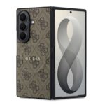 Guess PU Leather 4G Magnetisch Hoesje Samsung Galaxy Z Fold 8 Ultra - Bruin