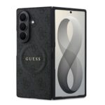 Guess PU Leather 4G Magnetisch Hoesje voor Samsung Galaxy Z Fold 8 Ultra - Zwart