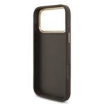 Guess PU Leather 4G Metal Logo Gold Frame hoesje voor iPhone 18 Pro Max en iPhone 17 Pro Max - Bruin - afbeelding 6