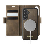 Solidenz 2-in-1 magnetische wallet case voor Samsung Galaxy S26 FE - Bruin