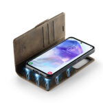 Solidenz 2-in-1 magnetische wallet case voor Samsung Galaxy S26 FE - Bruin - afbeelding 4