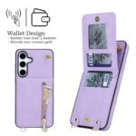 Solidenz Fashion Portemonnee hoesje met koord Samsung Galaxy S26 FE - Violet - afbeelding 2