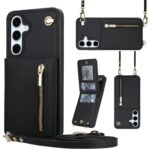 Solidenz Fashion Portemonnee hoesje met koord Samsung Galaxy S26 FE - Zwart