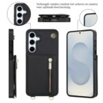Solidenz Fashion Portemonnee hoesje met koord Samsung Galaxy S26 FE - Zwart - afbeelding 3