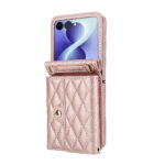 Solidenz Fashion Portemonnee hoesje met koord Samsung Galaxy Z Flip 8 - Roségoud - afbeelding 2