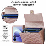 Solidenz Fashion Portemonnee hoesje met koord Samsung Galaxy Z Flip 8 - Roségoud - afbeelding 5