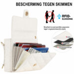 Solidenz Fashion Portemonnee hoesje met koord Samsung Galaxy Z Flip 8 - Wit - afbeelding 3