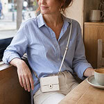 Solidenz Fashion Portemonnee hoesje met koord Samsung Galaxy Z Flip 8 - Wit - afbeelding 8