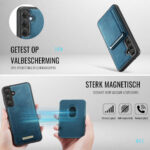 Solidenz magnetische wallet backcover voor Samsung Galaxy A27 - Blauw - afbeelding 6