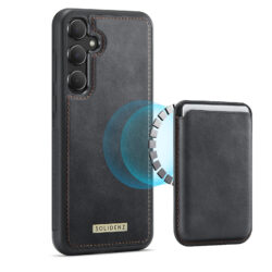 Solidenz magnetische wallet backcover voor Samsung Galaxy A27 - Zwart