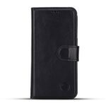 Solidenz Moda Book Samsung Galaxy A37 echt leren hoesje - Zwart