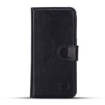 Solidenz Moda Book Samsung Galaxy A57 echt leren hoesje - Zwart