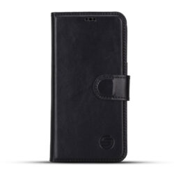 Solidenz Moda Book Samsung Galaxy A57 echt leren hoesje - Zwart
