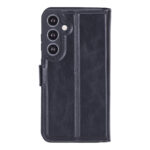 Solidenz Moda Book Samsung Galaxy A57 echt leren hoesje - Zwart - afbeelding 2
