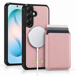 Solidenz Magnetisch Wallet Backcover voor Samsung Galaxy S26 FE - Roze