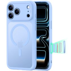 ESR Classic Hybrid MagSafe-hoesje voor iPhone 17 Pro en iPhone 18 Pro - Mat Lichtblauw