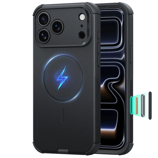 ESR Cyber Tough MagSafe hoesje voor iPhone 17 Pro en iPhone 18 Pro - Zwart