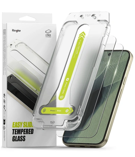 Ringke Easy Slide 2-Pack Glazen Screenprotector voor Google Pixel 9 Pro XL, Google Pixel 10 Pro XL en Google Pixel 11 Pro XL - Transparant
