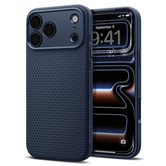Spigen Liquid Air Hoesje voor iPhone 17 Pro en iPhone 18 Pro - Marineblauw