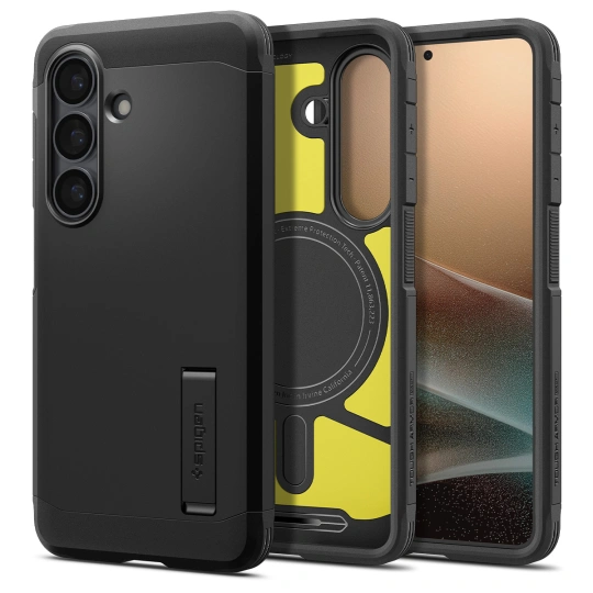 Spigen Tough Armor Mag Magnetisch hoesje voor Samsung Galaxy S26 - Zwart