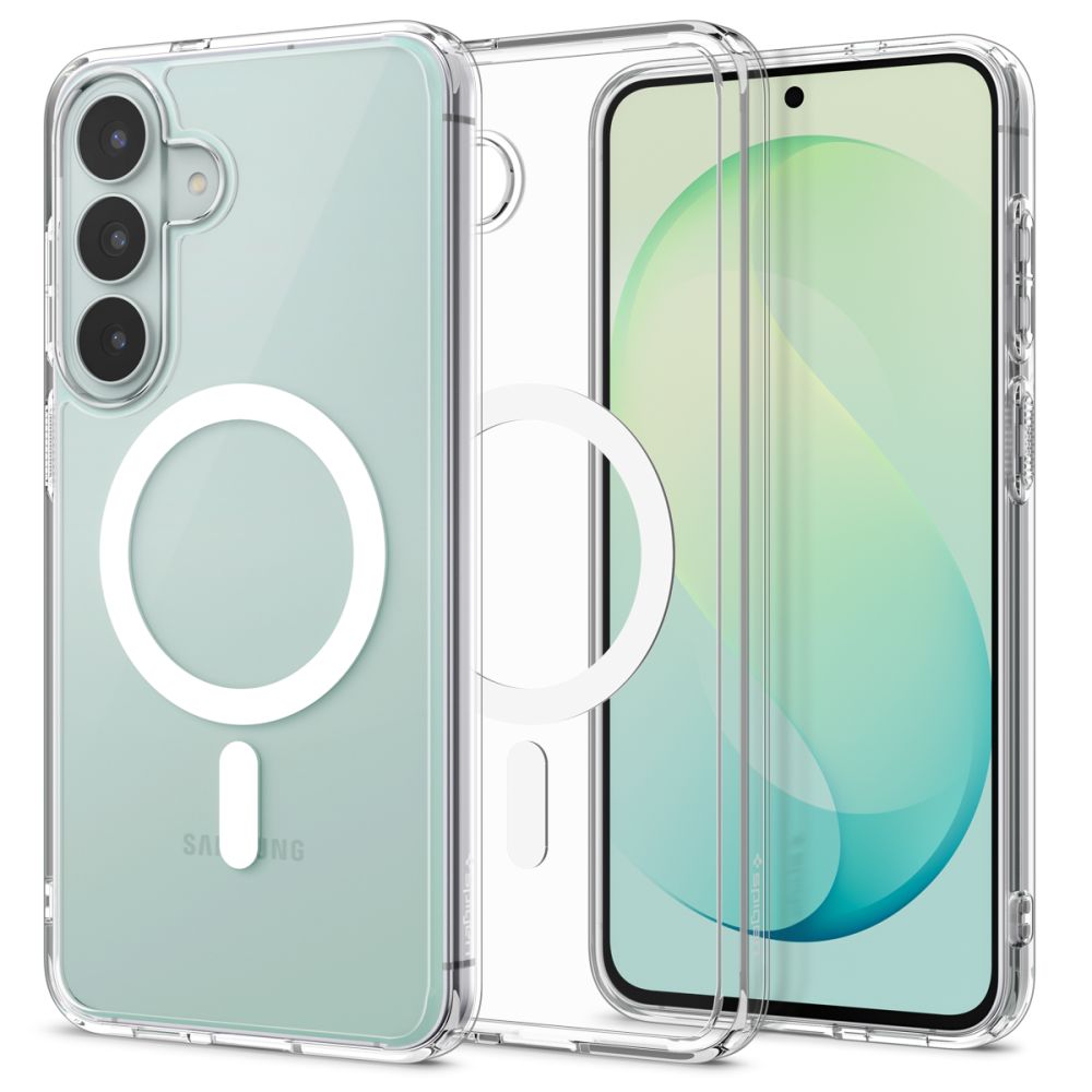 Spigen Ultra Hybrid Mag Magnetisch hoesje voor Samsung Galaxy S26 FE - Transparant/Wit