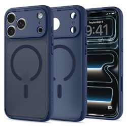 Spigen Ultra Hybrid MagSafe hoesje voor iPhone 17 Pro en iPhone 18 Pro - Mat Donkerblauw