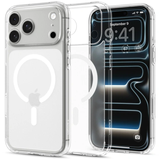 Spigen Ultra Hybrid MagSafe hoesje voor iPhone 17 Pro en iPhone 18 Pro - Mat Wit