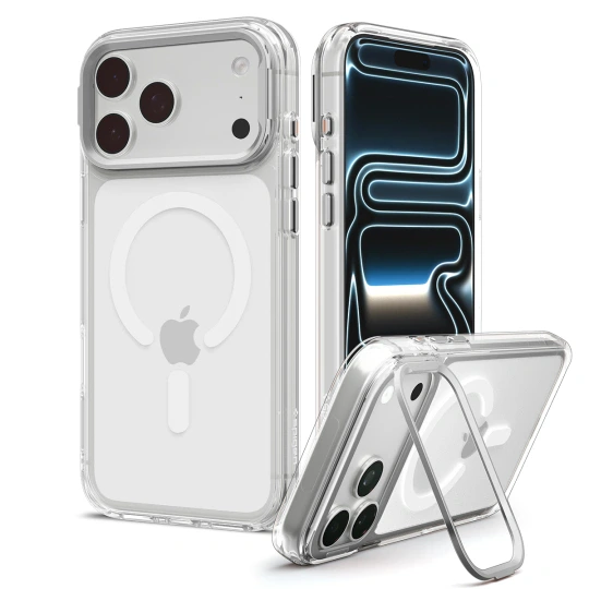 Spigen Ultra Hybrid Optik S MagSafe hoesje voor iPhone 17 Pro Max / iPhone 18 Pro Max - Transparant/Zilver