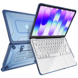 Turtle Shift Shield hardcase laptopcover voor MacBook Neo 13 inch 2026 A18 - Blauw Indigo