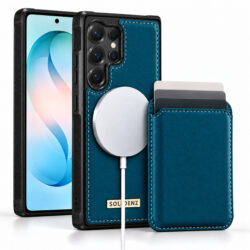 Solidenz MagSafe Wallet Backcover voor Samsung Galaxy S26 Ultra - Blauw