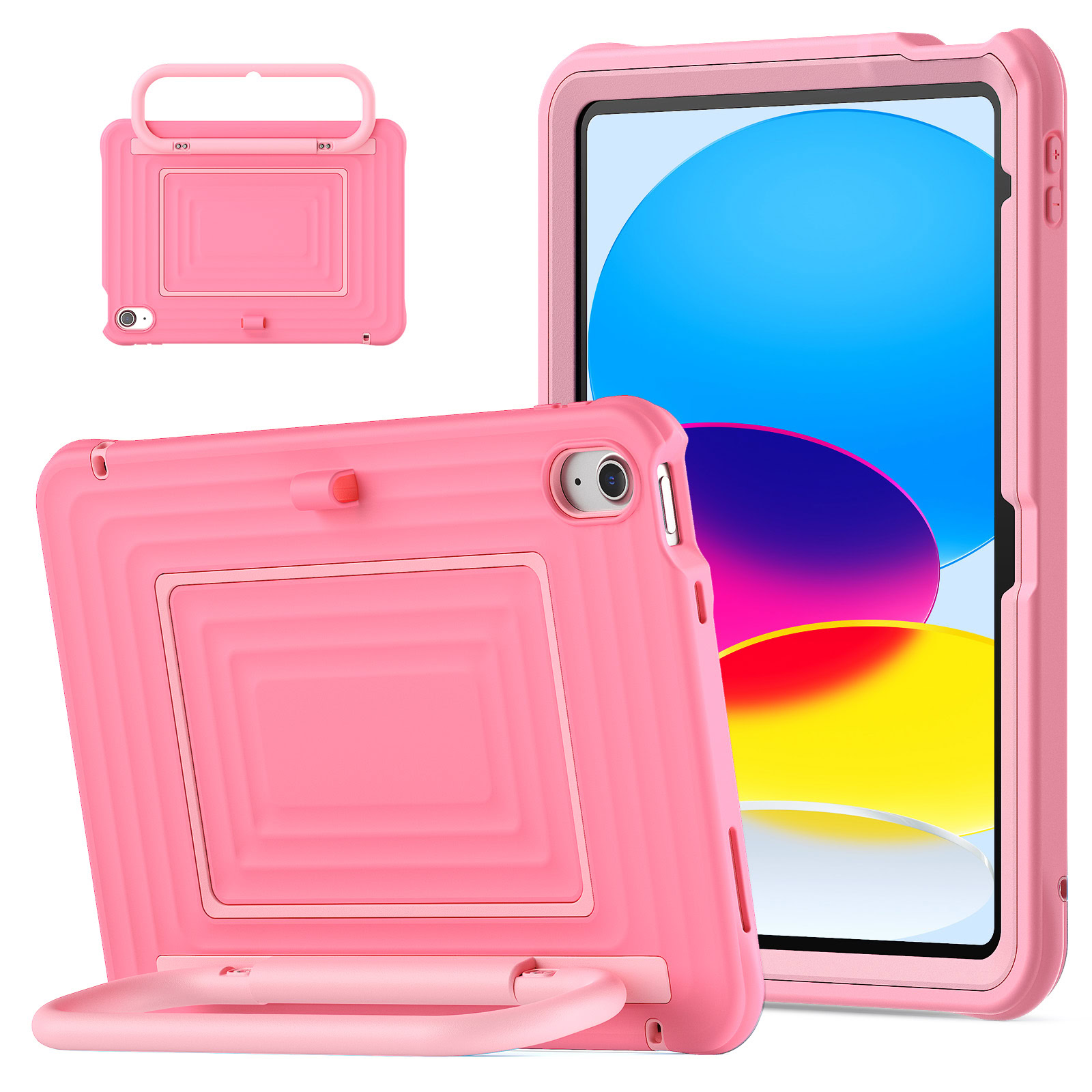 Solidenz WaveCase Kinderhoes voor iPad 10 10.9 inch (2022) en iPad 11 2025 A16 - Roze