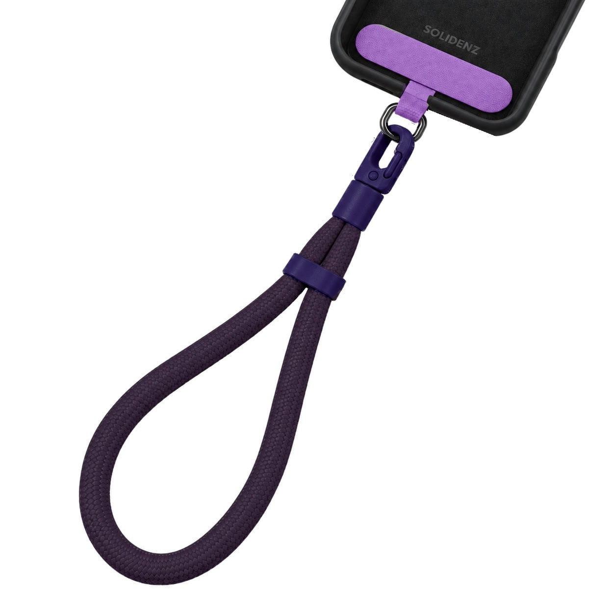 Solidenz Wrist Loop telefoonkoord nylon paars