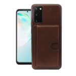 variatie Fonu Backcase met Kaarthouder Samsung Galaxy S20 – Bruin