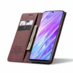 variatie Caseme retro Bookcase Hoesje Samsung A71 – Paars