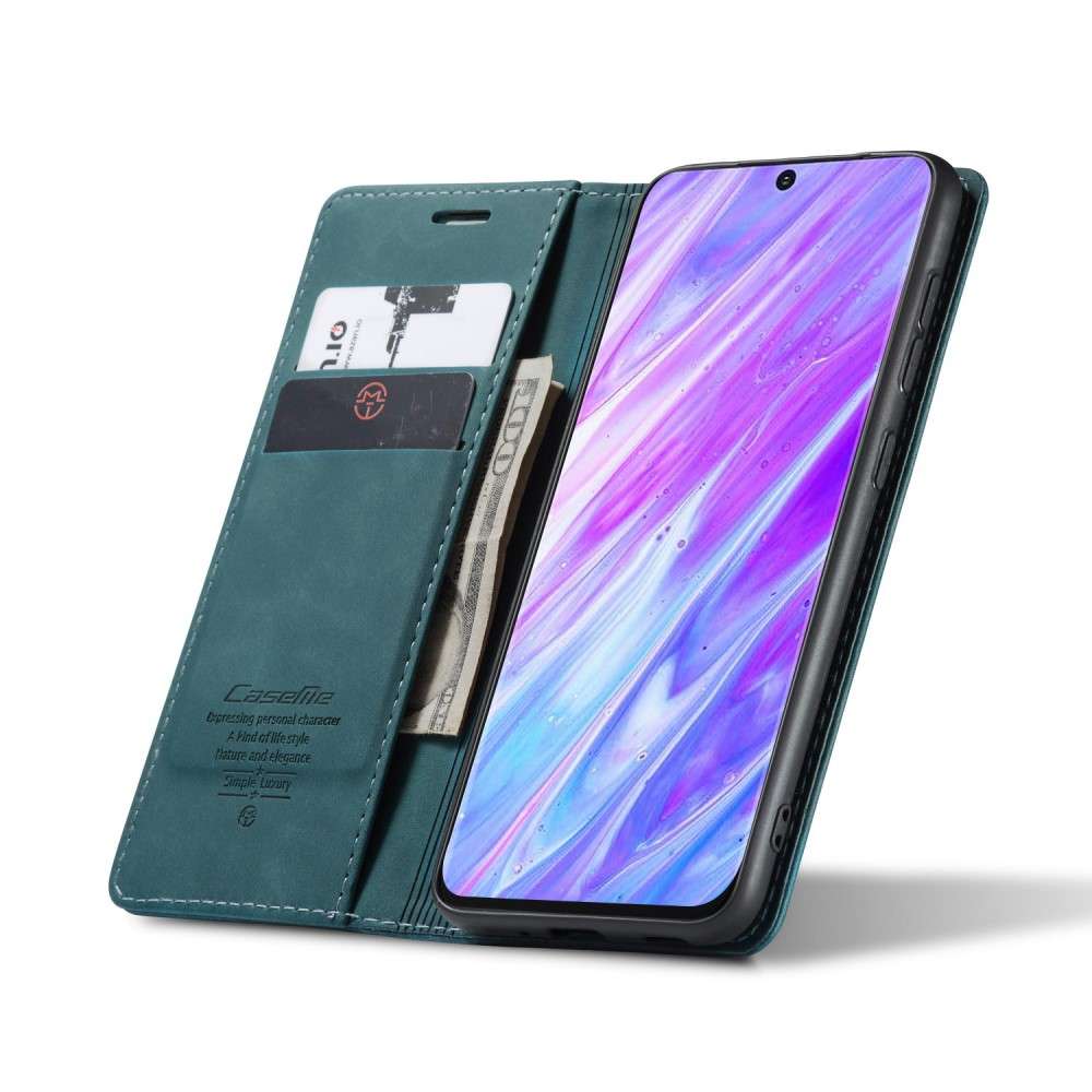 CaseMe Retro Booklet Cover Samsung S20 Ultra - Blauw