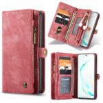 variatie Caseme vintage Wallet Hoesje Samsung S20 FE Rood