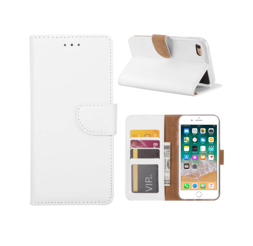 FONU Boekmodel Hoesje iPhone 8 - wit