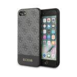 variatie Guess Stripe Logo hoesje iPhone 8 – 7 – SE (2022 / 2020) – Zwart