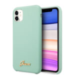 variatie Guess vintage Siliconen Back Case iPhone 11 – Groen