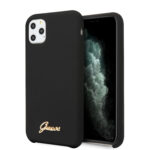 variatie Guess vintage Siliconen Backcover Smartphonehoesje iPhone 11 Pro Max – Zwart