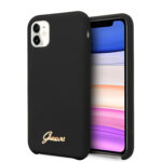 variatie Guess vintage Siliconen Back Case iPhone 11 – Zwart